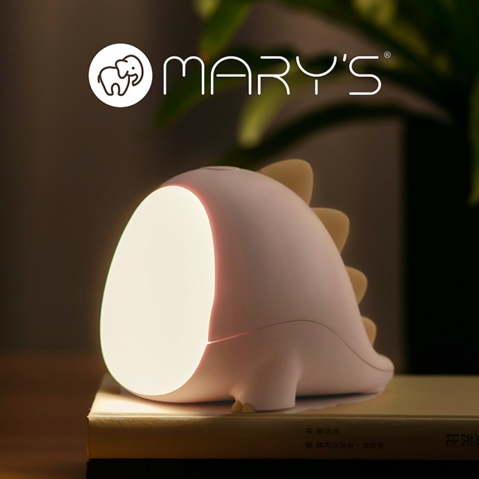 Lampa de noapte LED forma dinozaur  MARY DINO Roz